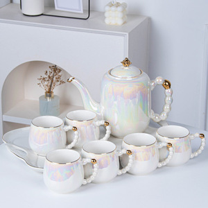 Newlyweds' home cup <b>set</b>: Ceramic <b>tea</b> <b>sets</b>, water <b>sets</b>, simple and creative cold water kettles, water cups, teapots and <b>tea</b> cups - Product Image 4