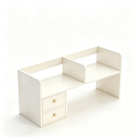 Nouvelle étagère de rangement de bureau moderne en PVC, bibliothèque de bureau minimaliste, organisateur de bureau vertical multi-niveaux, bibliothèque de poste de travail