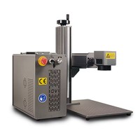 Machine de gravure laser à fibre portable haute précision JPT MOPA 30W M7 pour colliers de chien, étiquettes et plaques métalliques en aluminium