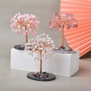 Ágata Natural Cristal Grava Dinero Árbol Efectivo Árbol Cristal Adornos Venta al por mayor Barato Mini Árbol Oficina Hogar Escritorio Adornos - Product Image 2