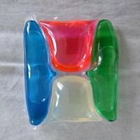 Capsules de blanchisserie de chambre d'OEM/ODM 4 avec le détergent de boule de gel de blanchisserie d'élimination d'odeur de propulseurs de parfum