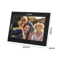 Cadre photo numérique à partage instantané, écran tactile IPS, stockage 16 Go, bureau, intelligent, Wi-Fi, 10,1 pouces