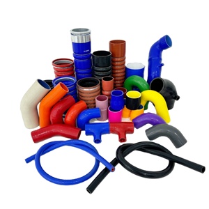 Kinglin Tùy Chỉnh Xe Turbo Tản Nhiệt Ống Thẳng Hump T-Hình Dạng Giảm Tốc 45 90 180 Độ Khuỷu Tay Bện Linh Hoạt Silicone Ống - Product Image 1