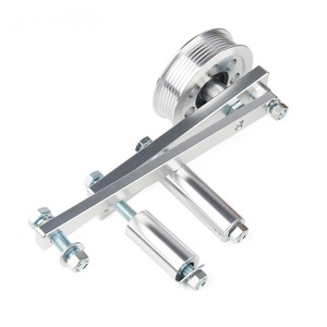 Kit de support tendeur de courroie de pompe à air en alliage d'aluminium argenté pour montage sur châssis - Product Image 3