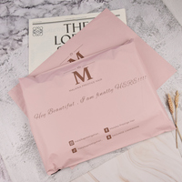 Enveloppe d'expédition en polyéthylène rose autocollante OEM ODM, pochette postale réutilisable et recyclée