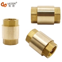 Mini clapet anti-retour manuel pour médias aquatiques Conception de ressort vertical en laiton pour usage général, prix de gros
