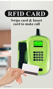 RFID Swipe Card Pubilc Pay Phone Metal Jail avec système de recharge de gestion à distance filaire 4G VoLTE School Payphone - Product Image 2