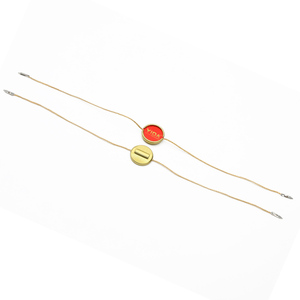 Fabricante personalizado de aluminio redondo ropa colgar etiqueta cuerda Snap Loops sujetador - Product Image 1