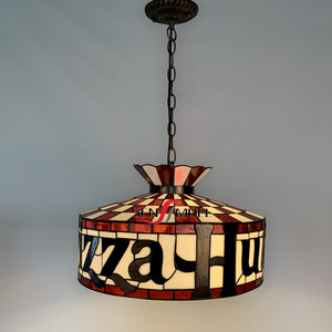 Sensmuel, fábrica de China, venta al por mayor, vidrieras personalizadas, decoración Retro, LED, estilo <span class=keywords><strong>Tiffany</strong></span>, Pizza Hut, lámpara colgante, lámparas colgantes - Product Image 2