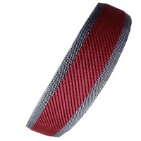 Sangle en polypropylène tissé noir de 3 cm de large, personnalisable et colorée, pour la finition des bords de tapis et la fixation des matelas