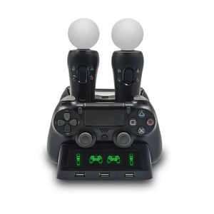 Station de charge 4 en 1 HBP-118 pour manettes <span class=keywords><strong>PS4</strong></span> PSVR <span class=keywords><strong>VR</strong></span> Move, <span class=keywords><strong>chargeur</strong></span> quadruple pour manettes PS MOVE - Product Image 5