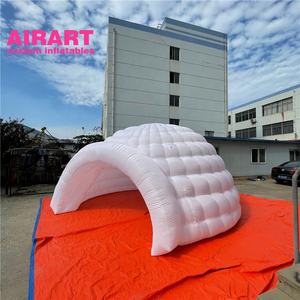 Tienda de cúpula inflable con soplador de aire de una puerta Blanca nueva, cúpula de <span class=keywords><strong>yoga</strong></span> caliente inflable, <span class=keywords><strong>estudio</strong></span> de <span class=keywords><strong>yoga</strong></span> en casa en gran oferta - Product Image 2