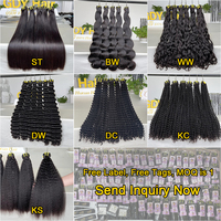 Vendeurs de trame de cheveux humains naturels vierges à cuticules alignées Paquets de cheveux brésiliens ondulés ondulés