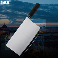 8.5 pouces Super acier inoxydable moyen couteau de cuisine chinois rasoir tranchant pour légumes et viande tranchage qualité couperet