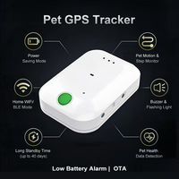 Traceur GPS pour animaux de compagnie 4G CAT-M/NB2, étanche IP67, avec BLE et WiFi