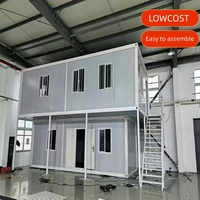 Maison conteneur préfabriquée détachable à faible coût avec design moderne et caractéristiques respirantes – Solutions appartement/ferme
