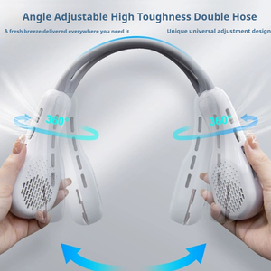 2025พัดลมพกพาขนาดเล็กแบบแฮนด์ฟรีแนวสปอร์ต, พัดลมห้อยคอทำความเย็นชาร์จได้ - Product Image 5