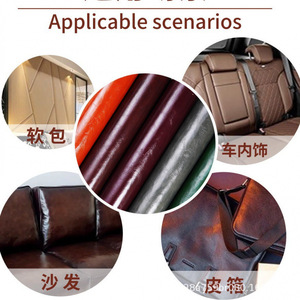 Self Adhesive Oil Waxed Leather Repair Patch 1mm Thick For Sofa Upholstery Renovation PU Material Custom Sizes Available - Product Image 5