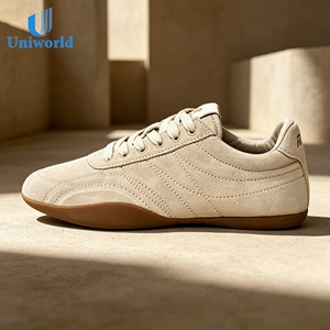 Fournisseur direct du Vietnam sur Alibaba |   Baskets Plates Femme - Chaussures de marche athleisure en daim souple pour femme, sensation pieds nus, confort optimal - Product Image 1
