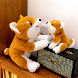 Peluche Realista de <span class=keywords><strong>Shiba</strong></span> <span class=keywords><strong>Inu</strong></span>, Simulación de Perro Akita, Juguete de Peluche Suave para Niños y Adultos, Regalo - Product Image 3