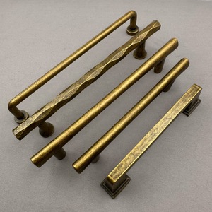Popular Zinc Alloy Modern Distressed Bronze Solid Durable <b>Cabinet</b> Door Drawer <b>Knob</b> Single Double Hole Furniture Wardrobe Handle - Product Image 3