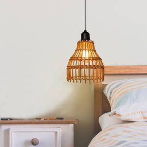 Lampadario decorativo ristorante in Rattan con design <span class=keywords><strong>a</strong></span> <span class=keywords><strong>batteria</strong></span> di forma diversa - Product Image 5