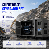 Groupe électrogène diesel silencieux 80 KVA, 120 KW, 150 KVA, 64 KW avec tension nominale 230 V