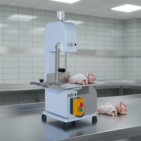 Nouvelle scie à os électrique en acier au carbone 220V pour restaurant, machine à découper la viande fraîche, processeur de désossage de l'agneau, réglable