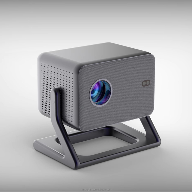 A3 Projector with Android 720P LCD Auto Focus Keystone Correction Huge Storage Supports Bluetooth WiFi Comes With Stand