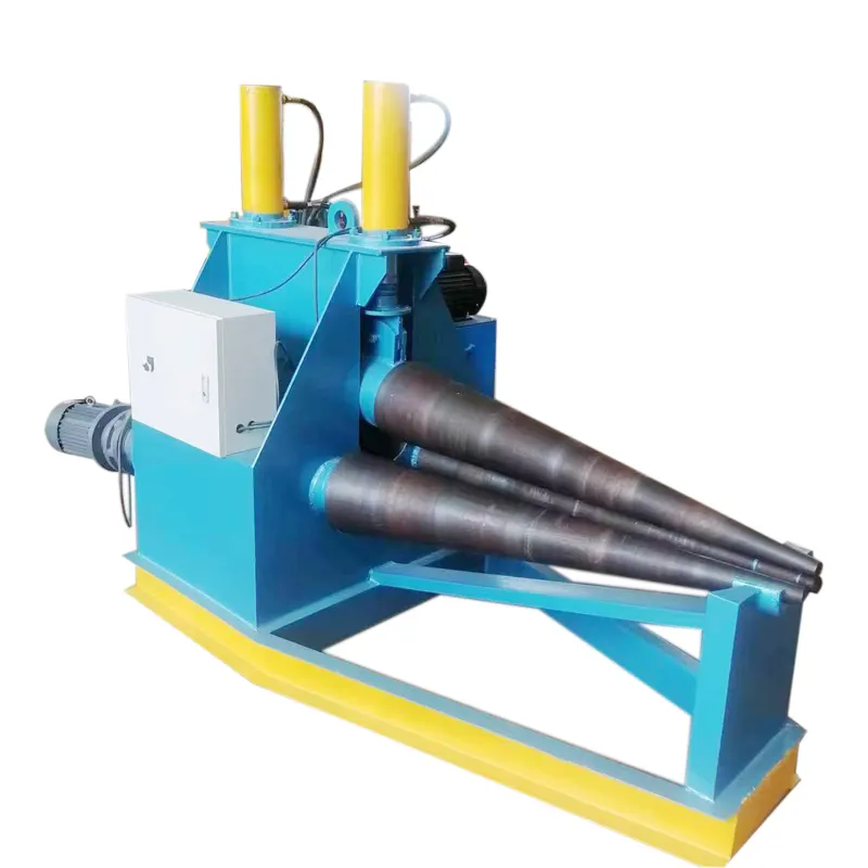 Hot sale cone rolling machine sheet metal steel plate bending roller cone cnc hydraulic rolling machine for pre rolled cone