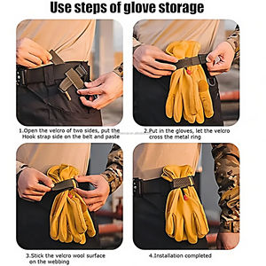 Crochet pivotant Clip Boucle Porte-clés Tactique Boucle Suspendue Mousquetons Escalade Corde Porte-clés pour Gant Camping En Plein Air - Product Image 4