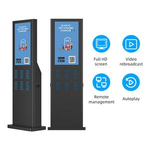 Nueva llegada 24 ranuras de pago con código QR máquina expendedora gabinete banco de energía estación de carga de teléfono alquiler quiosco powerbank compartido - Product Image 4