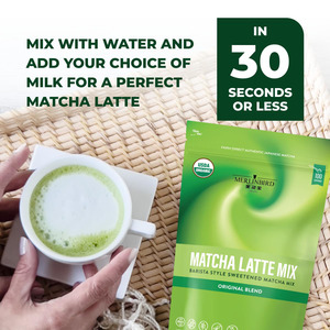 Polvo de té verde Matcha orgánico USDA café endulzado Matcha Latte mezcla té verde en polvo ceremonial <span class=keywords><strong>con</strong></span> embalaje en bolsa - Product Image 3