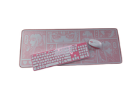Grand tapis de souris de jeu antidérapant à dos en caoutchouc tapis de bureau de style dessin animé pour clavier souris pour les jeux ou le travail à domicile en stock