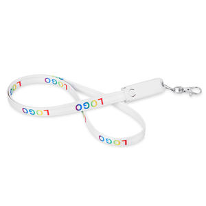 Grosir disesuaikan Multi Fungsional 3 in 1 Lanyard kabel USB tali leher ID kabel Data - Product Image 3