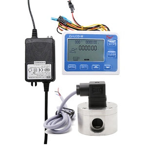 Tragbarer 1/2 Diesel-Durchflussmesser-Controller LCD-<span class=keywords><strong>M</strong></span> Kit mit Ovalzahnrad-Durchflussmesser aus Edelstahl für Kraftstoff-Diesel-Öl-Durchfluss-Summenzähler - Product Image 1