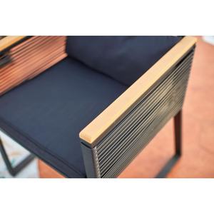 AJUNION Mobilier <span class=keywords><strong>de</strong></span> jardin en corde <span class=keywords><strong>de</strong></span> bois Ensemble <span class=keywords><strong>de</strong></span> <span class=keywords><strong>salon</strong></span> d'extérieur en acier Meubles <span class=keywords><strong>de</strong></span> <span class=keywords><strong>balcon</strong></span> Ensemble <span class=keywords><strong>de</strong></span> patio pour <span class=keywords><strong>4</strong></span> <span class=keywords><strong>personnes</strong></span> - Product Image 4