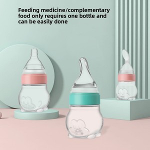 Suministros para Bebés, Dispensador de Agua y Medicamentos, Botella de Gel de Sílice Flexible con Escala de Medición, Anti-Asfixia y Anti-Quemaduras para Bebés de <span class=keywords><strong>6</strong></span> <span class=keywords><strong>Meses</strong></span> - Product Image 2