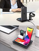 Nouveau Design chargeur de téléphone portable intelligent sans fil chargeur sans fil support de téléphone universel 15W charge rapide