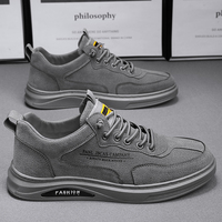 Chaussures décontractées sans marque pour hommes, design automne-hiver avec lacets, doublure en maille durable, légères pour un usage quotidien, saison printemps