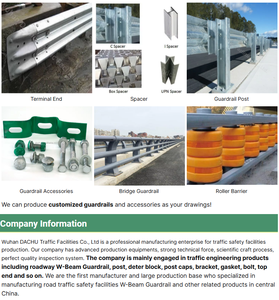 Barrière <span class=keywords><strong>de</strong></span> <span class=keywords><strong>sécurité</strong></span> routière en acier galvanisé à chaud AASHTO M180 pour rues et autoroutes - Product Image 2
