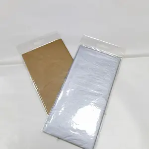 Kertas sutra putih kustom dengan logo hitam/logo hitam daur ulang pada kertas tisu putih/hitam hadiah kertas pembungkus tisu