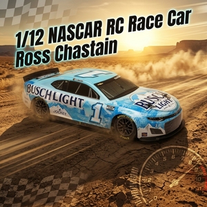 Coche de Carreras <span class=keywords><strong>RC</strong></span> NASCAR 1/12, Ross Chastain 2025, <span class=keywords><strong>Camaro</strong></span> ZL1 2S AWD RTR con Licencia Oficial, Coche <span class=keywords><strong>RC</strong></span> Todoterreno con Cargador de Batería LOS1122501 - Product Image 1