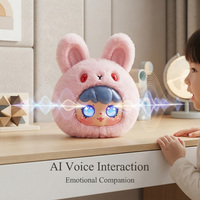 Ours intelligent IA compagnon avec interaction vocale multilingue ChatGPT, yeux LCD couleur, rembourrage en coton PP, cadeau éducatif pour enfants