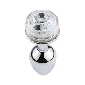 Lampe LED colorée, <span class=keywords><strong>plug</strong></span> <span class=keywords><strong>anal</strong></span>, gode <span class=keywords><strong>anal</strong></span>, <span class=keywords><strong>plug</strong></span> <span class=keywords><strong>anal</strong></span> en métal pour jeux sexuels pour adultes - Product Image 2