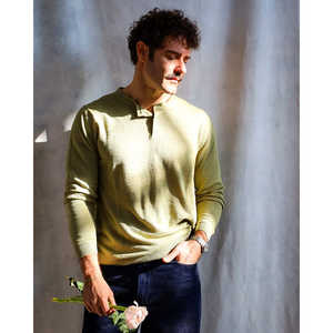 Men's Linen <b>Henley</b> Casual <b>Shirt</b> Woven Cotton Vintage Style Stand Collar Anti-Wrinkle Feature Digital 6XL for Autumn Summer - Product Image 4