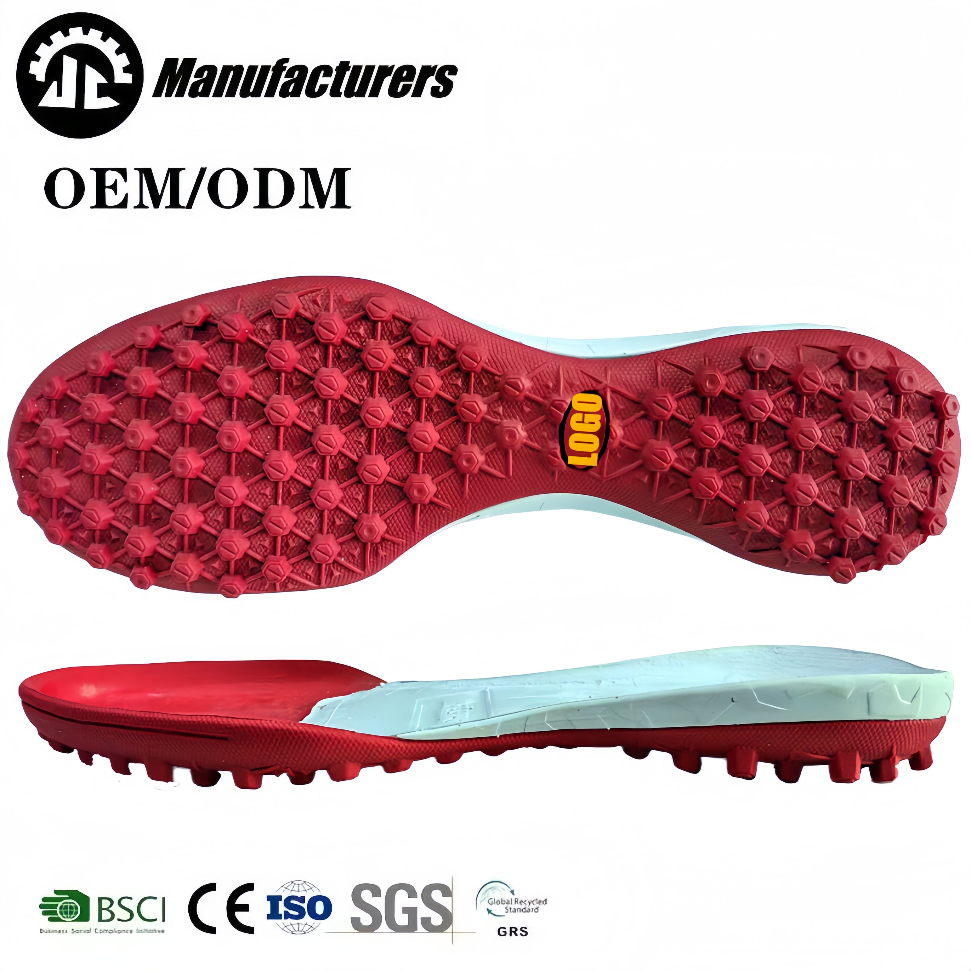 High Performance Futsal Outsole Anti-Slip Lightweight Design