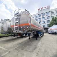 Semi-remorque citerne à carburant neuve d'occasion, 3 essieux, 40000L 45000L, en alliage d'aluminium, pour essence, diesel et huile