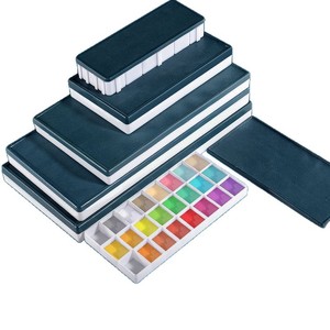 Palette de peinture personnalisable à couvercle souple, 10-48 compartiments, étanche, pour aquarelle, <span class=keywords><strong>acrylique</strong></span>, <span class=keywords><strong>gouache</strong></span>, boîte de mélange pour artistes et étudiants, fournitures artistiques - Product Image 5