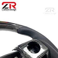 Volante Deportivo Personalizado de Fibra de Carbono con LED e Indicador de RPM, en Cuero, para Toyota Corolla, Rav4, Camry 8